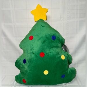 Christmas Tree with star Detail Accent Pillow NWT